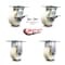 Service Caster 5 Inch Nylon Caster Brakes/Swivel Locks and 2 Rigid, 2PK SCC-35S520-NYB-SLB-BSL-2-R-2 - alternate 5